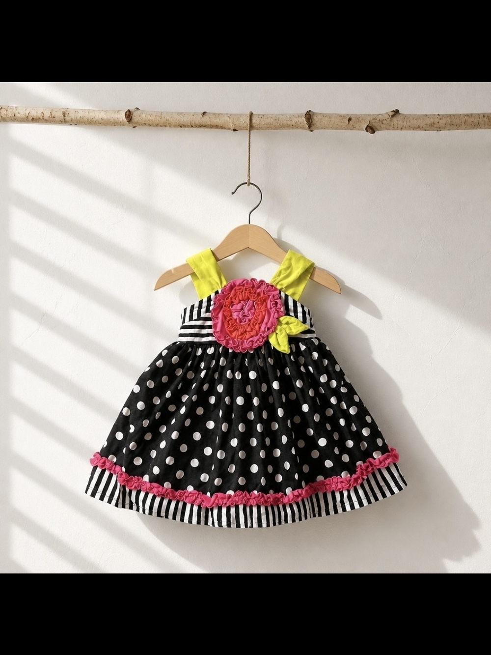 Iris & Ivy Girls Dress 24M Polka Dot Flower Sleeveless Nordstrom